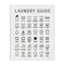 Stupell Industries Minimal Laundry Guide Chart Canvas Wall Art